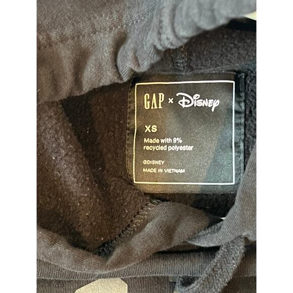 The Gap + Disney Mickey Mouse Pullover Black Hoodie Mens XS - Picture 4 of 4